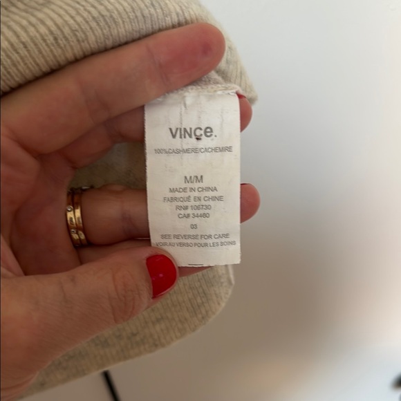 Vince Light Beige Knit Sweater - Picture 3 of 3